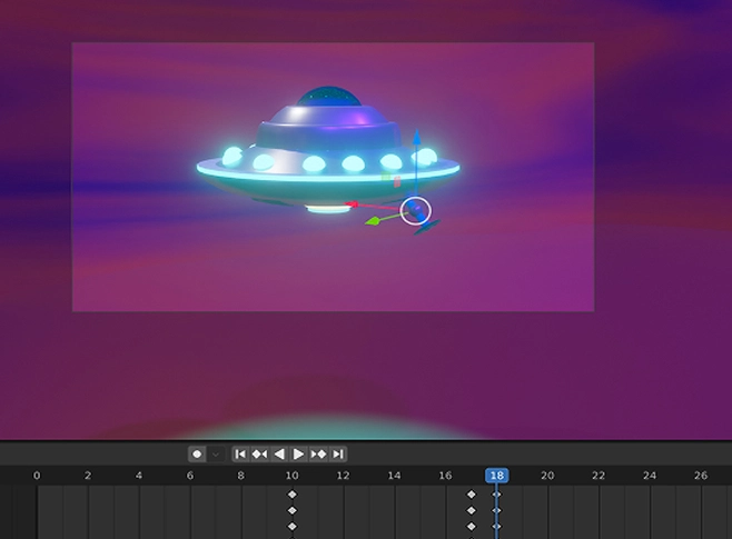 Image animation de la soucoupe