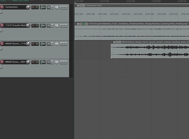 Image des sons dans reaper